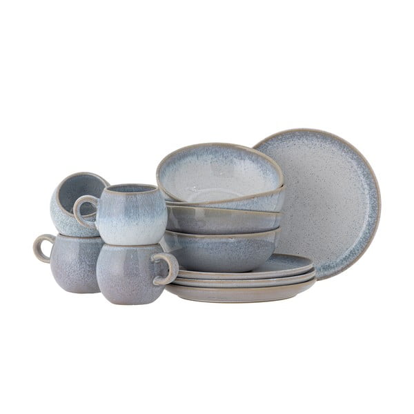 Set da pranzo in pietra 12 pz Paula – Bloomingville