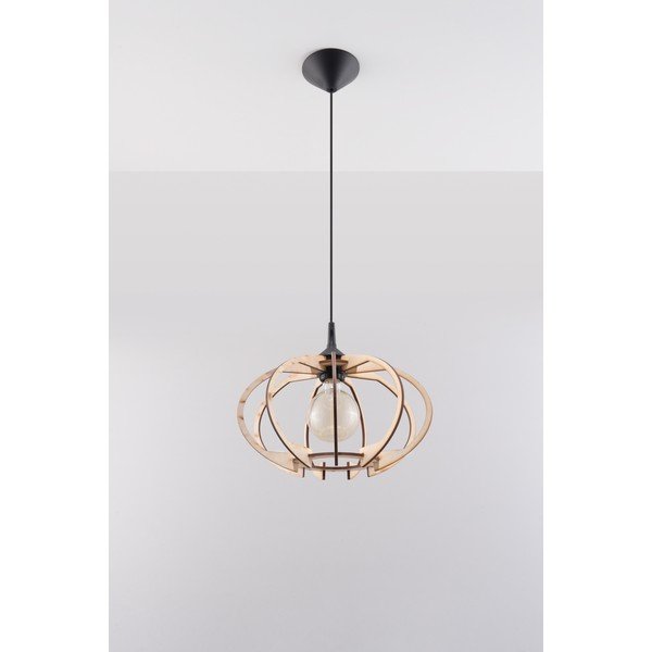 Lampada a sospensione in legno Mandore - Sollux-image-1