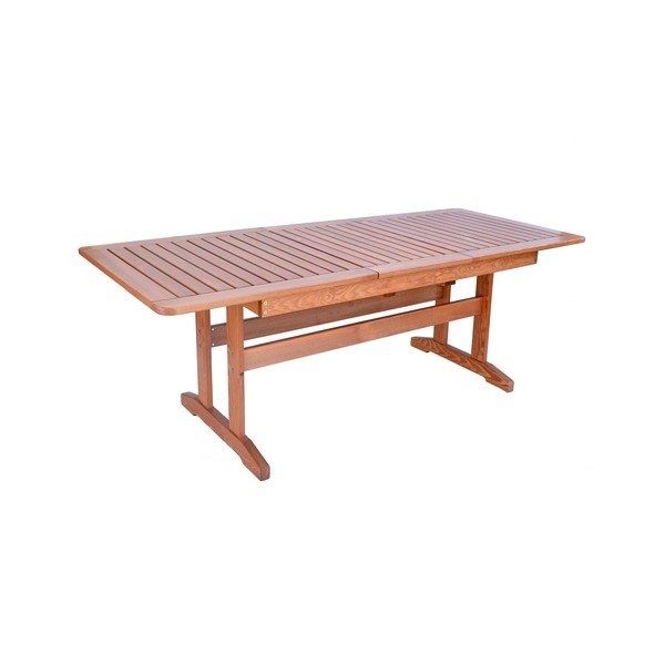 Tavolo da pranzo da giardino in legno di pino 90x160 cm Luisa - Rojaplast-image-2