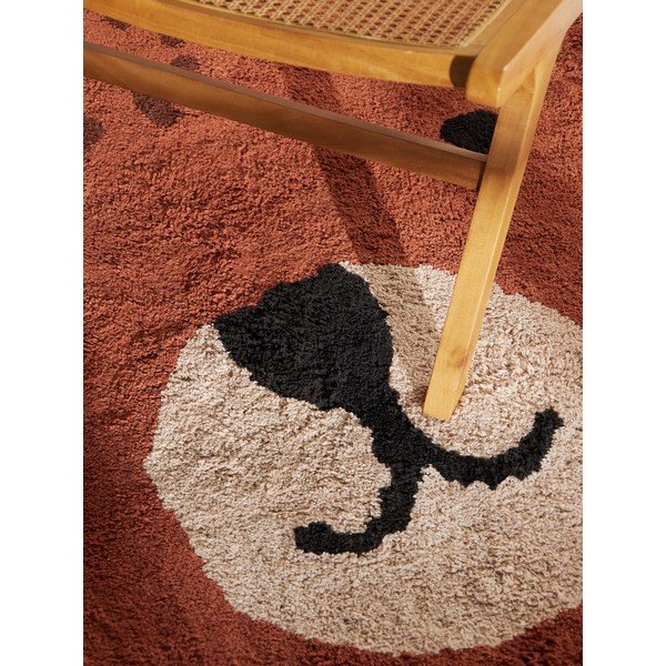 Tappeto per bambini marrone in cotone lavabile/tessuto a mano 120x149 cm Snuggle Berry – Hanse Home-image-2