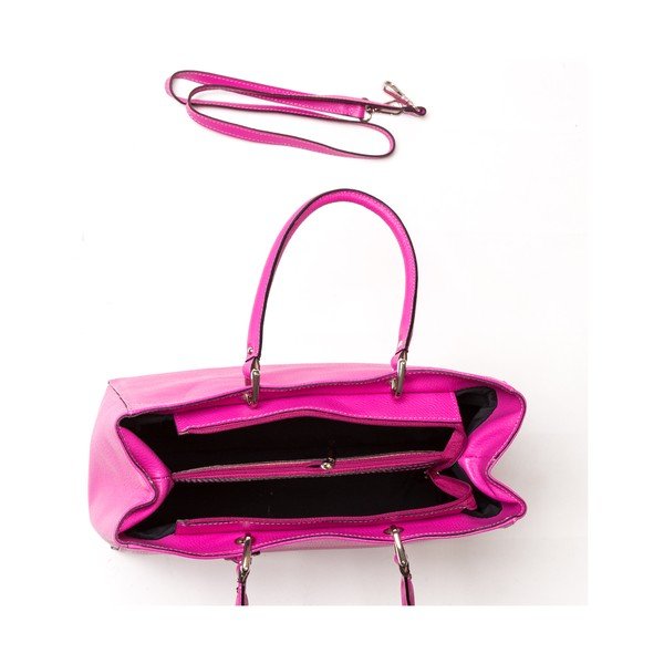 Kožená kabelka Carla Ferreri 168 Fusia-image-3