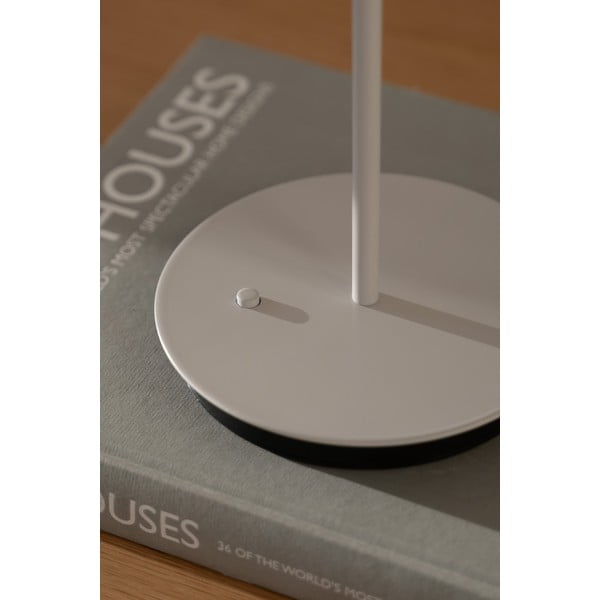 Lampada da tavolo LED grigio chiaro in metallo con paralume in metallo (altezza totale 31 cm) Asteria Move – UMAGE-image-4