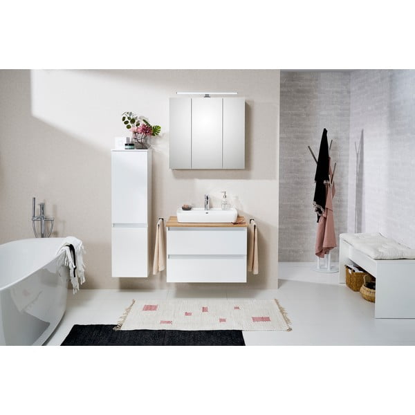 Mobile sospeso bianco senza lavello 75x53 cm Set 360 - Pelipal-image-3