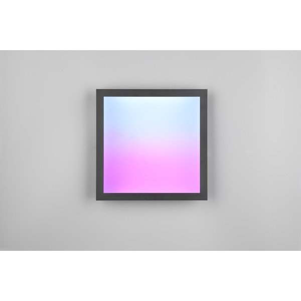 Plafoniera LED nera 29,5x29,5 cm Beta - Reality-image-2