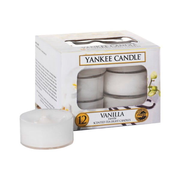 Set di 12 candele profumate, tempo di combustione 4 h Vanilla - Yankee Candle