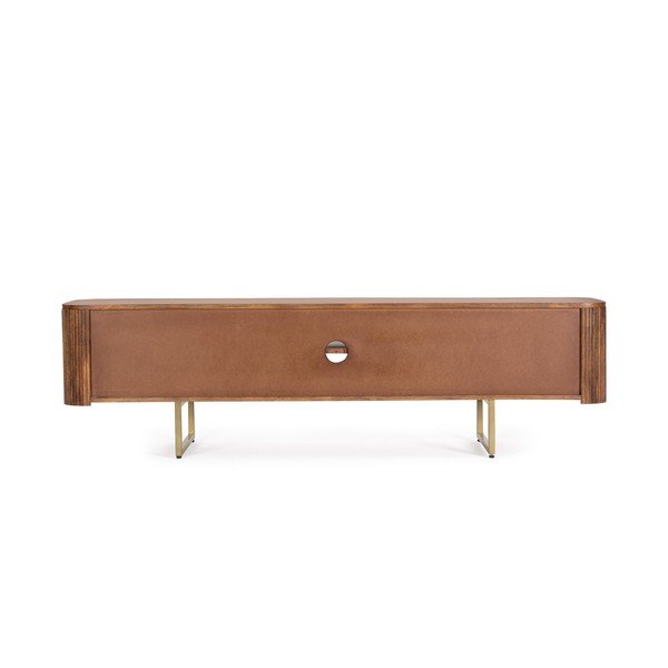 Mobile TV di colore naturale in mango massiccio 180x45x40 cm Vilas – Bizzotto-image-1