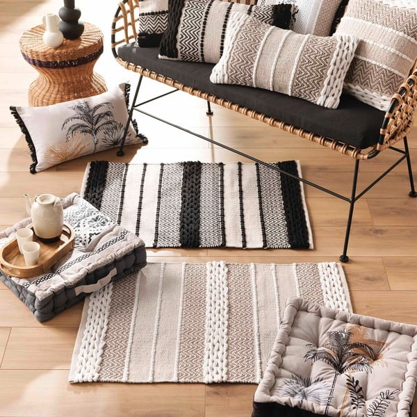 Borsa seduta grigia Malaika - douceur d'intérieur-image-1