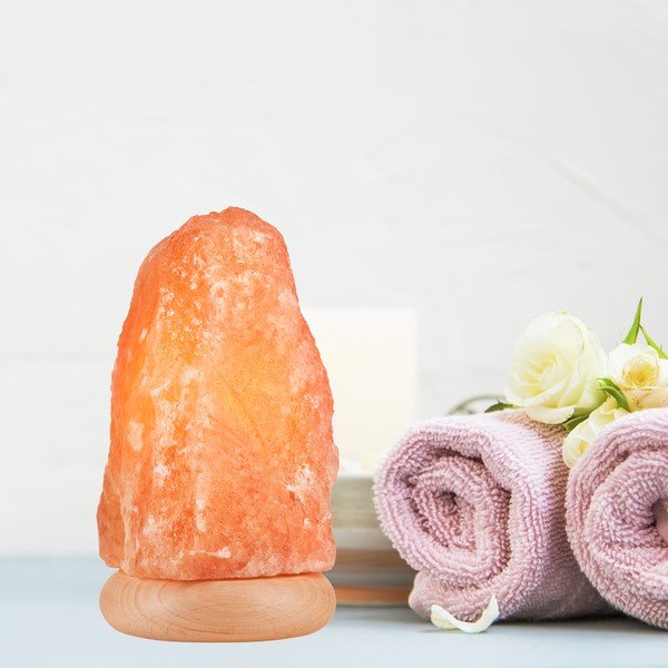 Lampada di sale arancione, altezza 23 cm Sally - LAMKUR-image-1