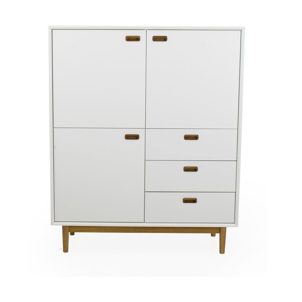 Cassettiera bianca 114x137 cm Svea - Tenzo