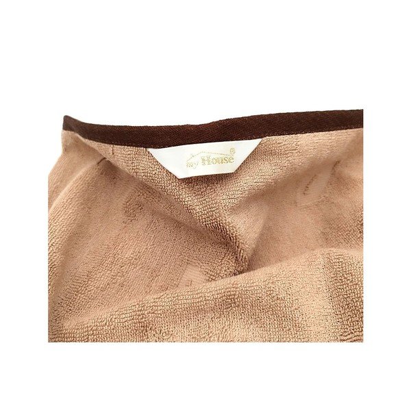 Asciugamano marrone in cotone 70x140 cm Skyline - JAHU collections-image-2