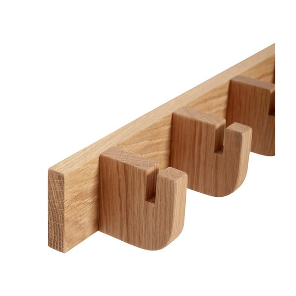 Attaccapanni in legno di quercia naturale Nomad - Hübsch-image-3