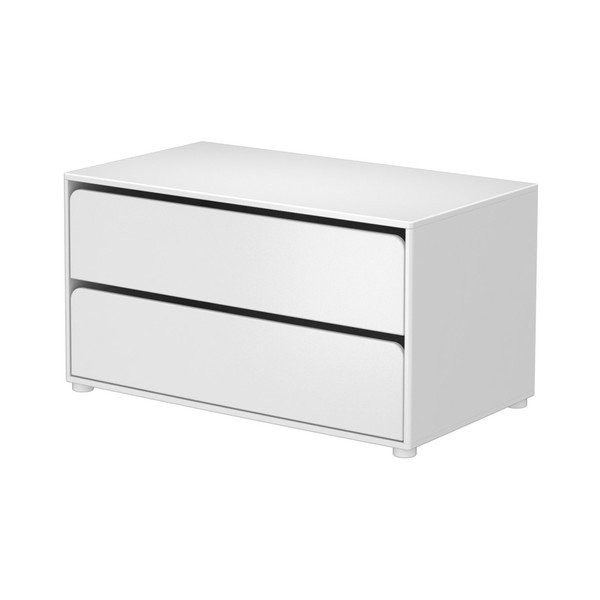 Cassettiera bassa bianca per bambini Cabby - Flexa