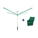 Stendino da giardino argentato 60 m Linomatic 600 Deluxe Cover – LEIFHEIT