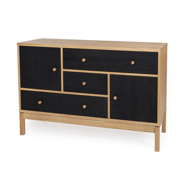 Cassettiera nera e marrone AbbeyWood - Woodman-image-2