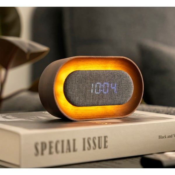 Sveglia digitale Lumos Walnut – Gingko-image-1