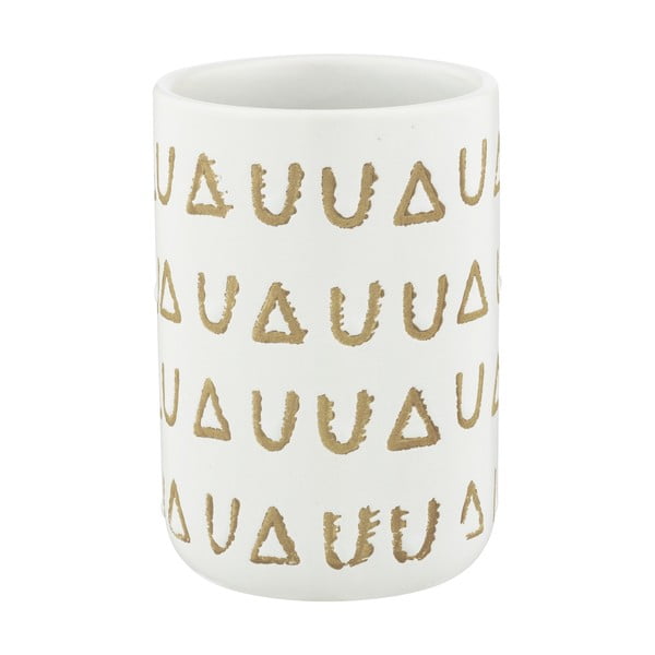 Tazza in ceramica beige per spazzolini da denti Avila - Wenko-image-3
