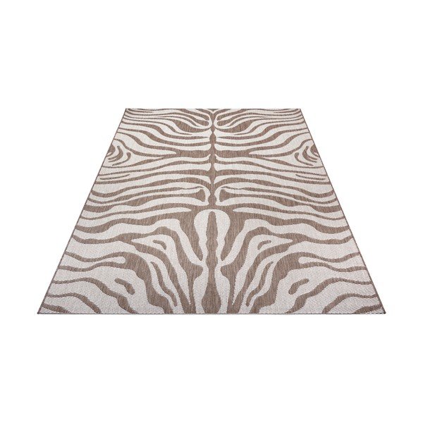 Tappeto da esterno Safari marrone e beige, 80 x 150 cm - Ragami-image-2