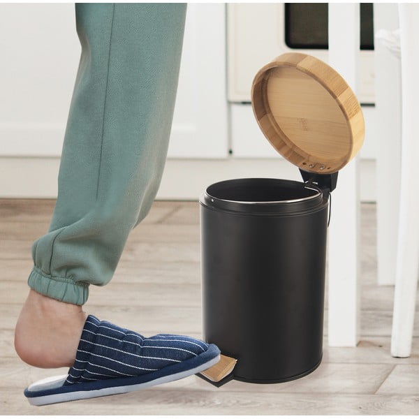 Cestino in metallo a pedale 3 l - Orion-image-1