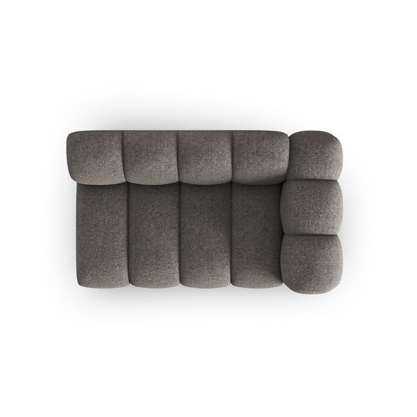 Divano componibile in grigio scuro (con penisola a destra) Lupine – Micadoni Home-image-2
