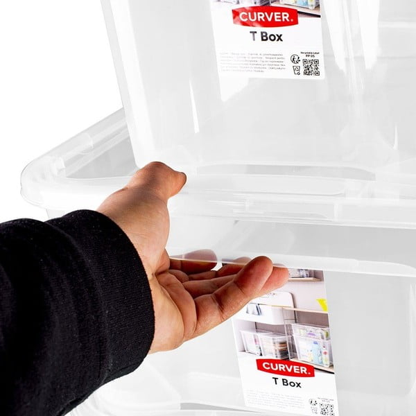 Scatola di plastica con coperchio T box - Curver-image-3