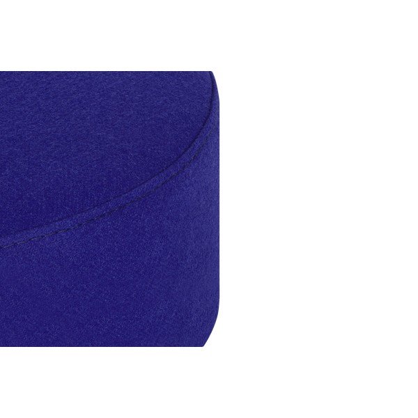 Poggiapiedi blu con rivestimento in lana Folk – noo.ma-image-4