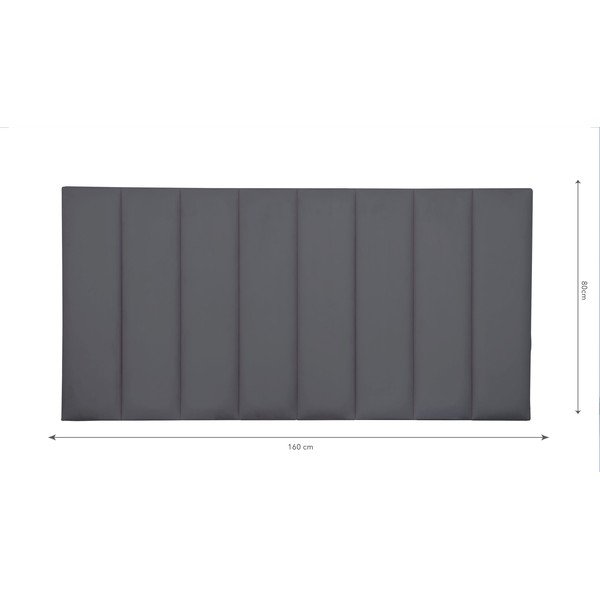 Testata imbottita grigia 160x60 cm Nila - Really Nice Things-image-2