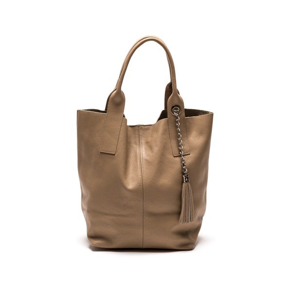 Kožená kabelka Anna Luchini 187 Fango