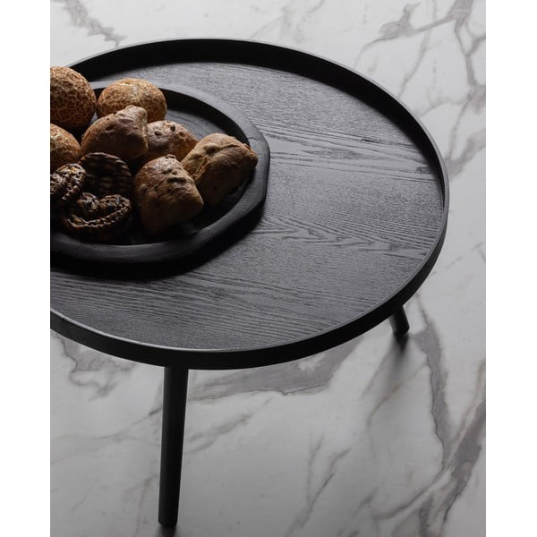 Tavolino nero , Ø 60 cm Mesa - WOOOD-image-1