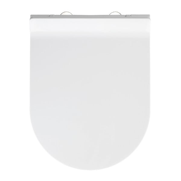 Sedile per wc bianco con chiusura facilitata , 46 x 36 cm Habos - Wenko