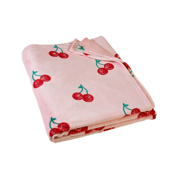 Coperta rosa in micropile 200x240 cm Disco Cherries – Catherine Lansfield