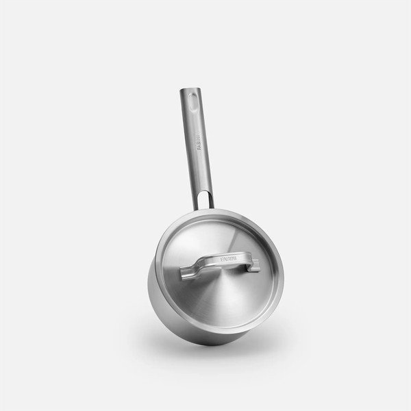 Casseruola in acciaio inox con coperchio incluso 1,2 l Lucca 4.0 – FABINI-image-1