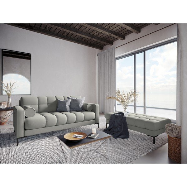 Poggiapiedi grigio chiaro , 133 cm Bali - Cosmopolitan Design-image-1