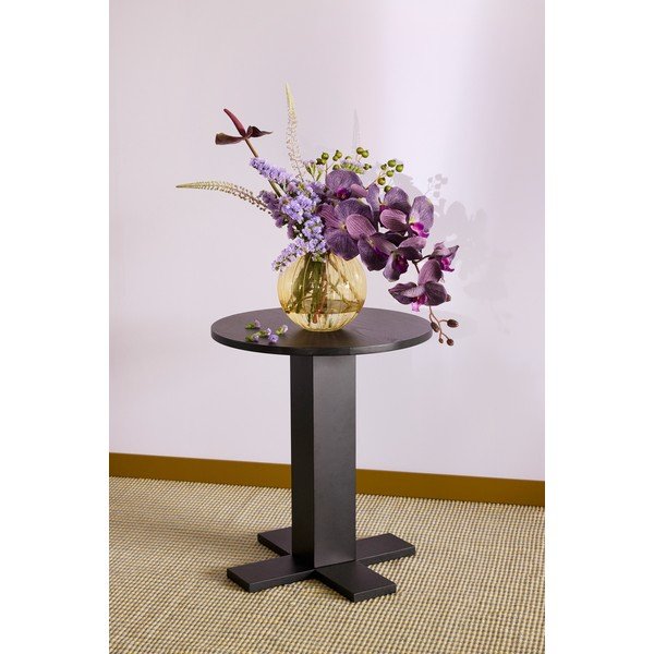 Tavolino rotondo con effetto rovere ø 45 cm Koohi – Hübsch-image-2