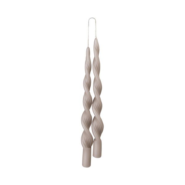 Set di 2 candele grigie Luna - Cozy living