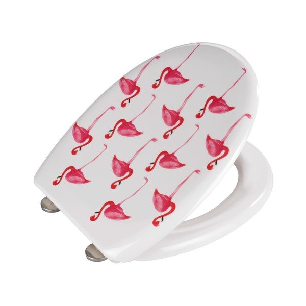 Sedile per wc con chiusura facilitata , 45 x 38 cm Flamingo - Wenko-image-2