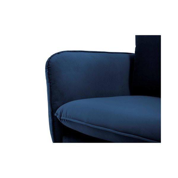 Divano in velluto blu, 200 cm Vienna - Cosmopolitan Design-image-4