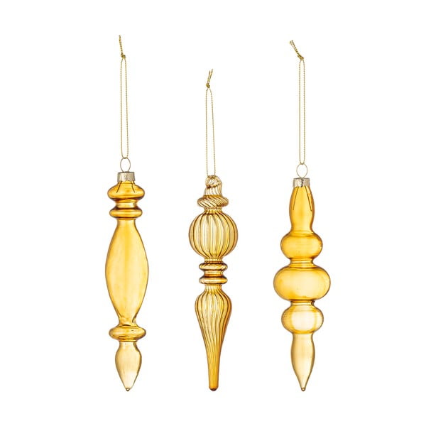 Decorazioni per albero di natale in set in vetro 3 pz ø 4 cm Auralia – Bloomingville