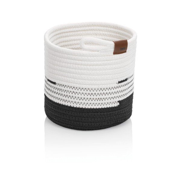 Cestino bianco e nero, ø 18 cm Hedda - Kela