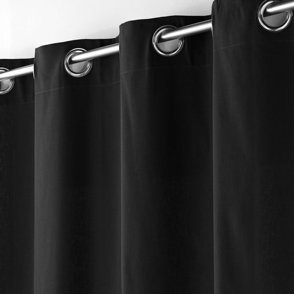 Tenda nera in microsatinato 140x240 cm Shana – douceur d'intérieur-image-2