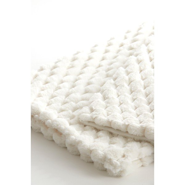 Coperta bianca-beige in micropile 130x170 cm Vienne - Light & Living-image-1