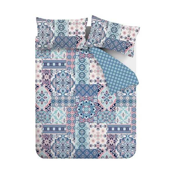 Biancheria da letto singola blu 135x200 cm Boho - Catherine Lansfield