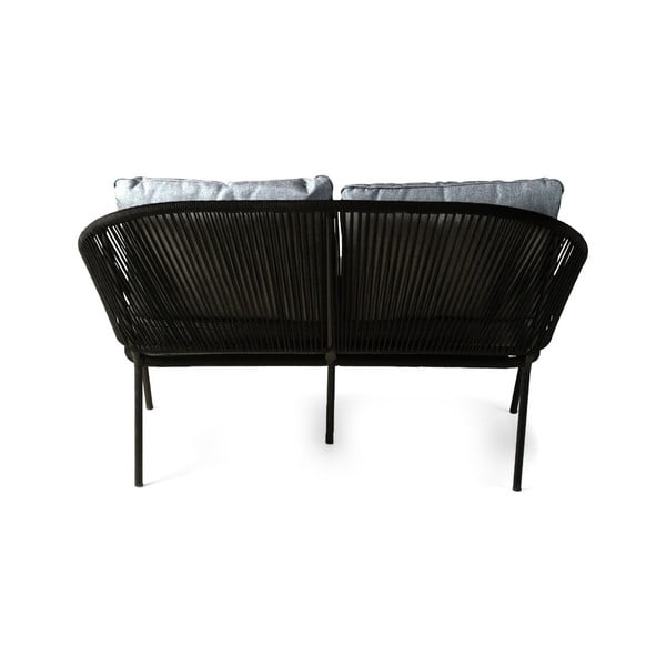 Divano da giardino nero a due posti North - Bonami Selection-image-4