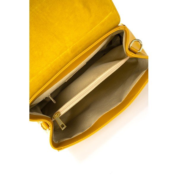 Borsa in pelle gialla Maria - Federica Bassi-image-1