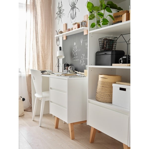 Scrivania bianca per bambini Swing - Pinio-image-2