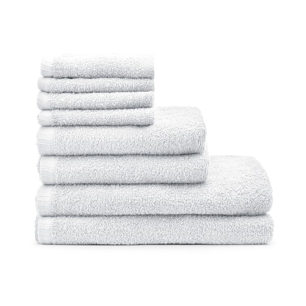 Set di asciugamani per viso e corpo con asciugatura rapida bianchi in cotone 8 pz Quick Dry – Catherine Lansfield