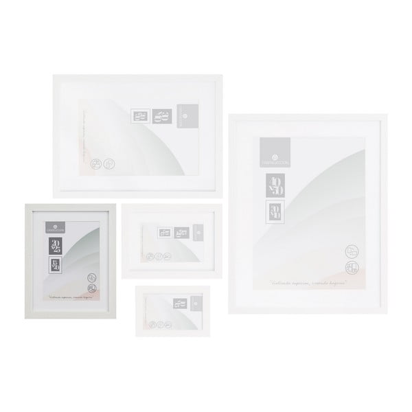 Cornice bianca verticale con sostegno/da appendere 22,5x28 cm Sencillo – Casa Selección-image-1