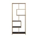 Libreria nero/oro 77x185 cm Seaford - Actona