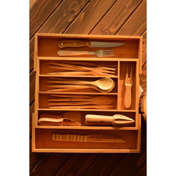 Organizzatore di posate in bambù , 25,5 x 35,5 cm Casilias - Bambum-image-3