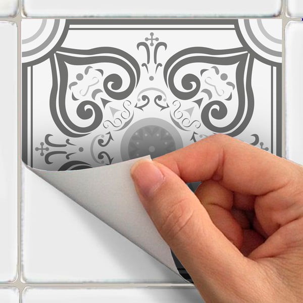 Set di 24 adesivi murali decorativi, 10 x 10 cm Gythio - Ambiance-image-1