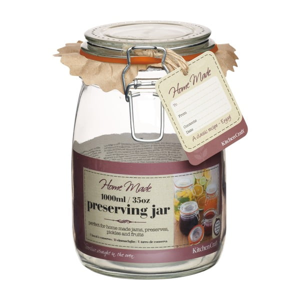 Zavařovací sklenice Kitchen Craft Home Made Deluxe, 1000 ml